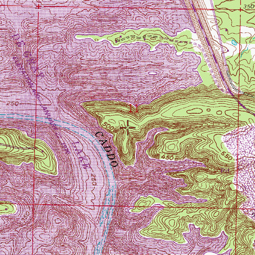 Topographic Map of Lakeview Recreation Area, AR