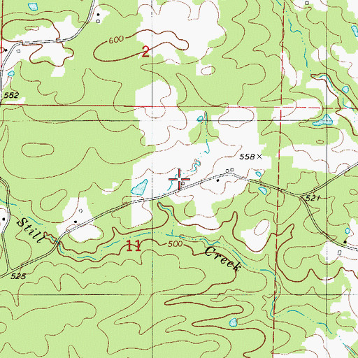Topographic Map of Fendley School (historical), AR