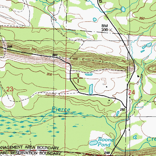 Topographic Map of Township of Pierce Creek (historical), AR