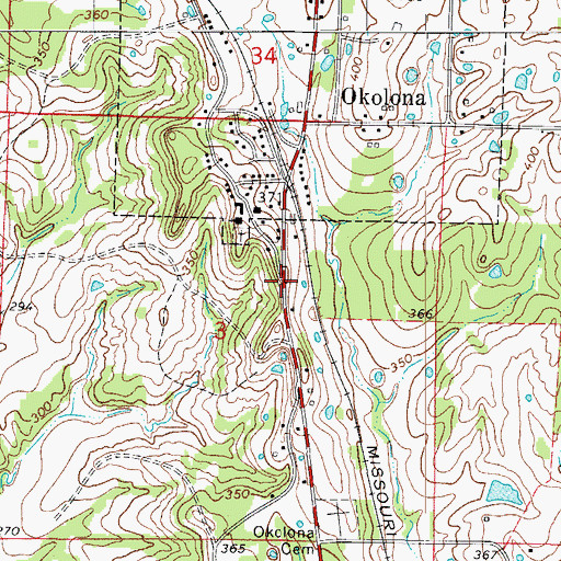 Topographic Map of Township of Antoine (historical), AR