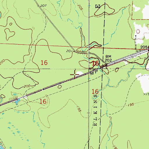 Topographic Map of Britt (historical), AR