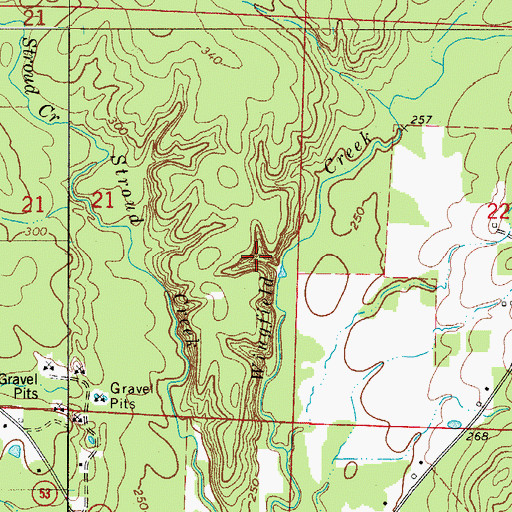 Topographic Map of Township of Greenville (historical), AR