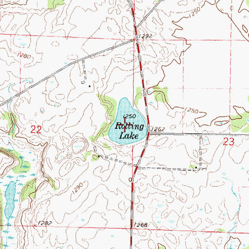 Topographic Map of Rolling Lake, MN