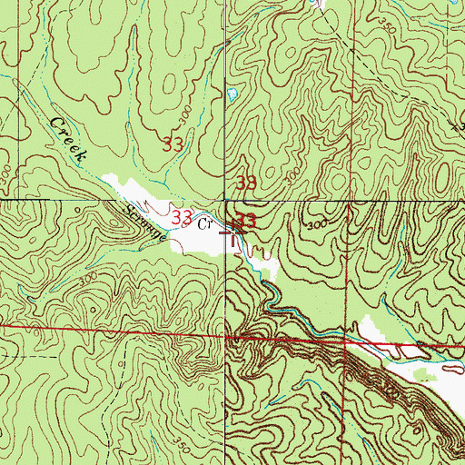 Topographic Map of Township of South Fork (historical), AR