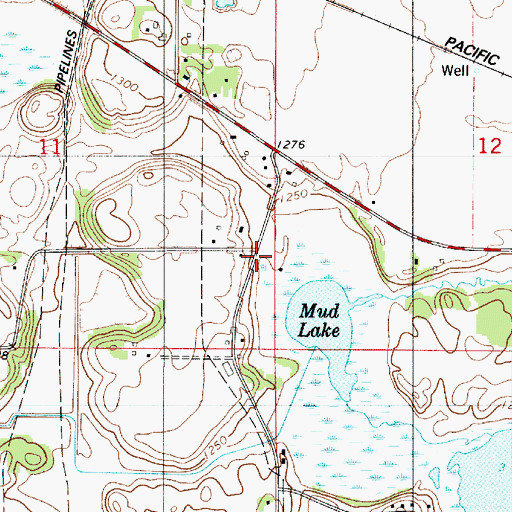 Topographic Map of Ruble School, MN