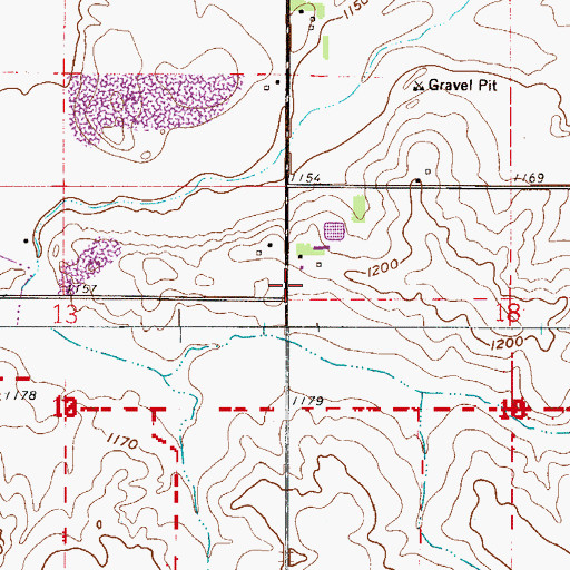 Topographic Map of Ruskin School, MN
