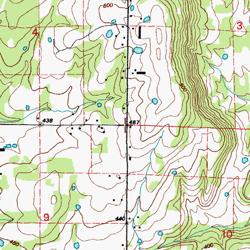 Topographic Map of Clear Water (historical), AR