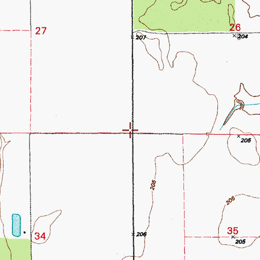 Topographic Map of Defiance (historical), AR