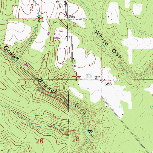 Topographic Map of Doyleville (historical), AR