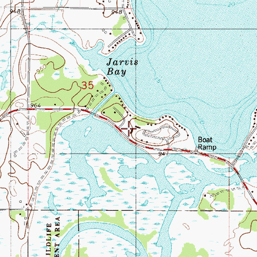Topographic Map of Saint Gerard Mission House, MN