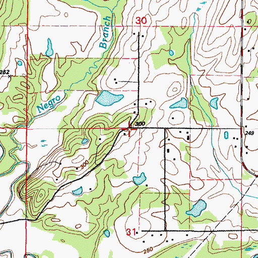 Topographic Map of Essex (historical), AR