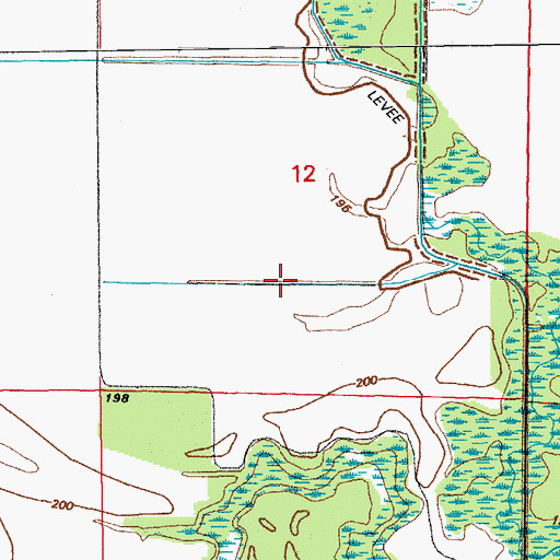 Topographic Map of Lateral Number 10, AR