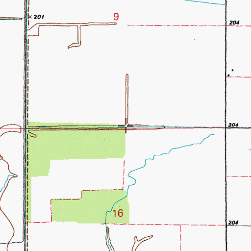 Topographic Map of Lateral Number 22, AR