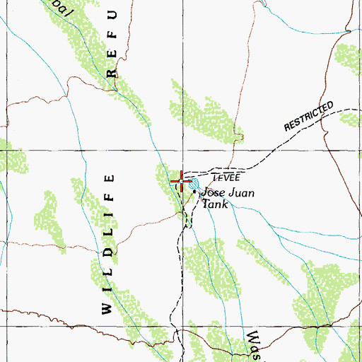 Topographic Map of Jose Juan Tank, AZ