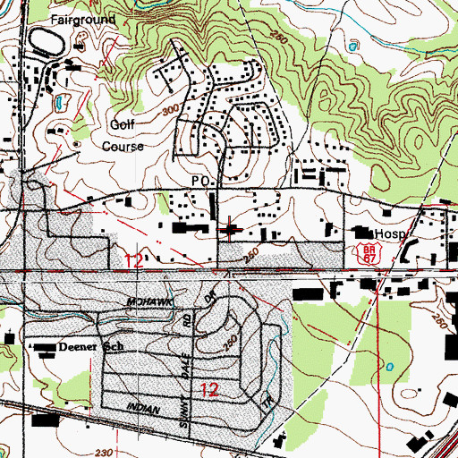 Topographic Map of Searcy Medical Center, AR