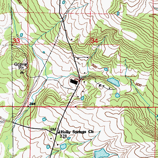 Topographic Map of Short (historical), AR