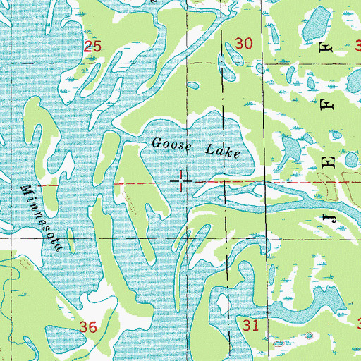 Topographic Map of Sand Slough, MN