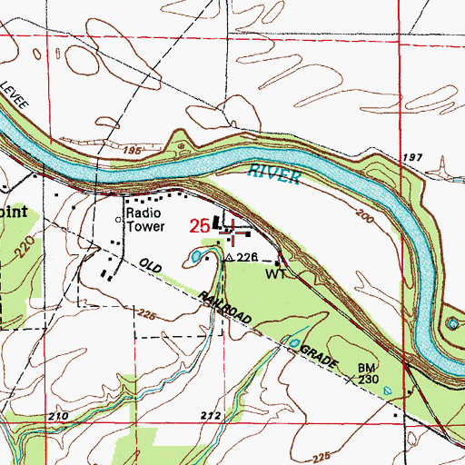 Topographic Map of West Point Elementary School, AR