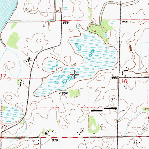 Topographic Map of School Lake, MN