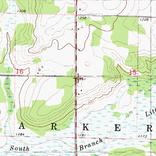 Topographic Map of School Number 100, MN
