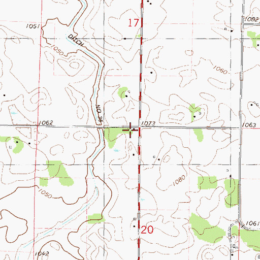 Topographic Map of School Number 1014, MN