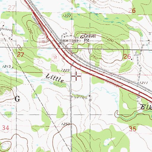 Topographic Map of School Number 106, MN