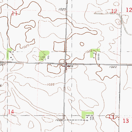 Topographic Map of School Number 109, MN