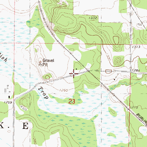 Topographic Map of School Number 111, MN