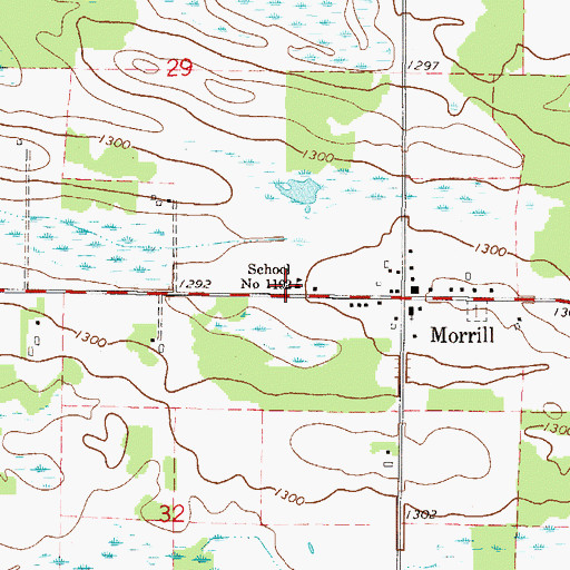 Topographic Map of School Number 1192, MN