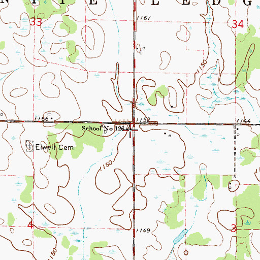 Topographic Map of School Number 126, MN