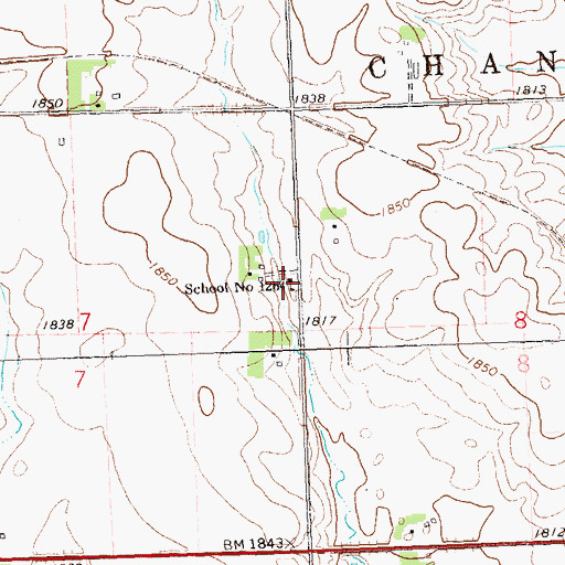 Topographic Map of School Number 1264, MN