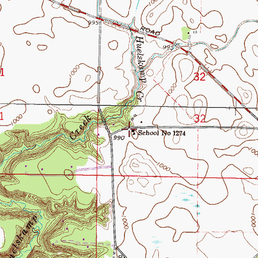 Topographic Map of School Number 1274, MN