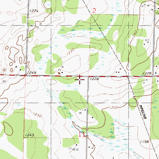 Topographic Map of School Number 128, MN