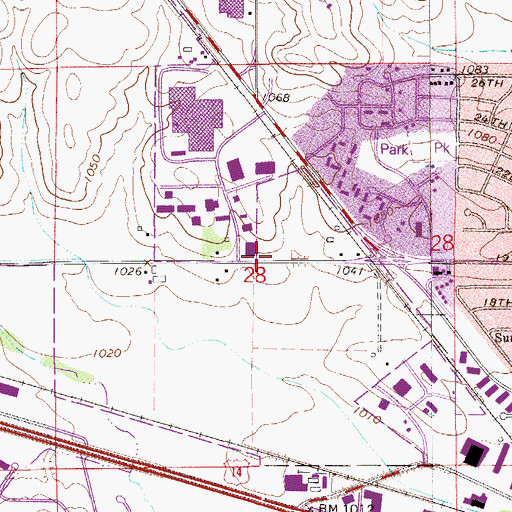 Topographic Map of School Number 1330, MN