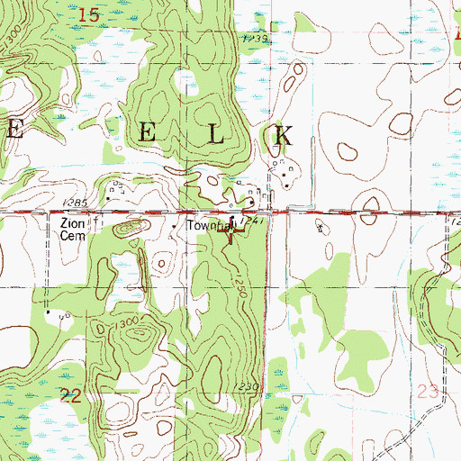 Topographic Map of School Number 139, MN