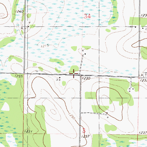 Topographic Map of School Number 140, MN
