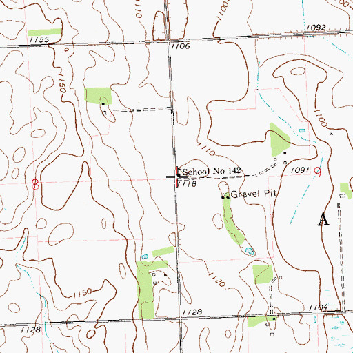 Topographic Map of School Number 142, MN