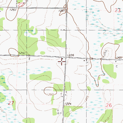 Topographic Map of School Number 153, MN