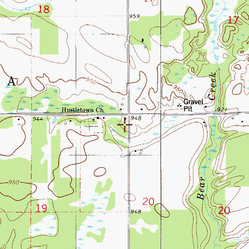 Topographic Map of School Number 1562, MN