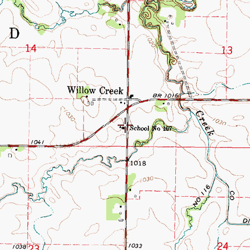 Topographic Map of School Number 167, MN