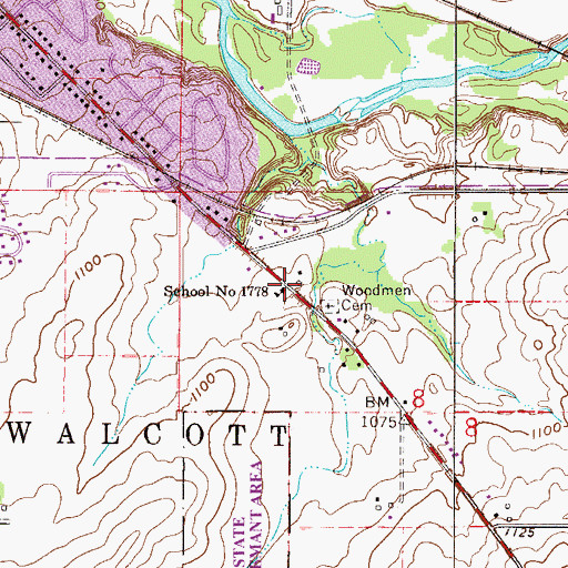 Topographic Map of School Number 1778, MN
