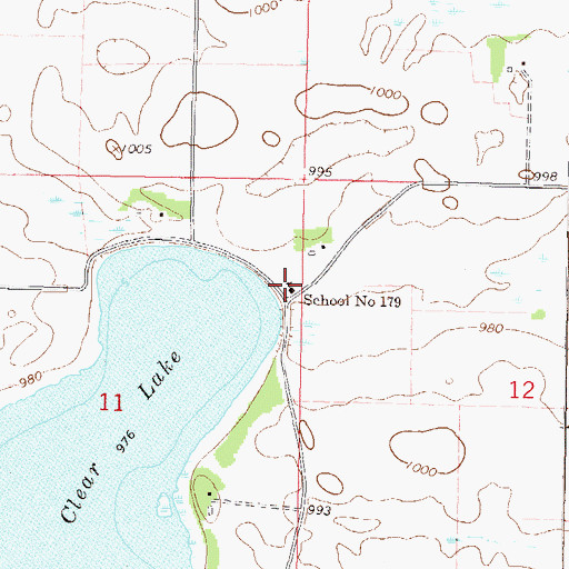 Topographic Map of School Number 179, MN