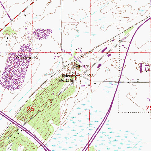 Topographic Map of School Number 1919, MN