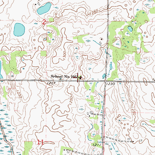 Topographic Map of School Number 1953, MN
