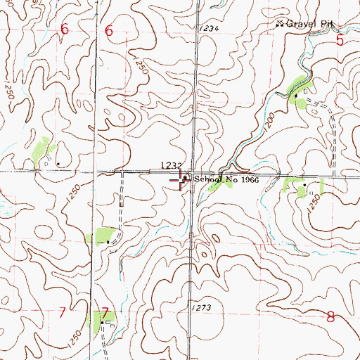 Topographic Map of School Number 1966, MN