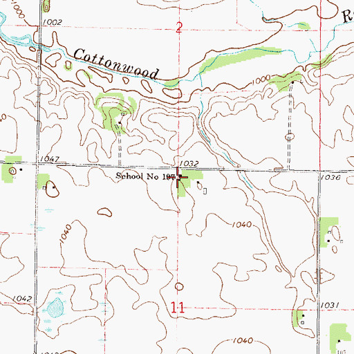 Topographic Map of School Number 197, MN