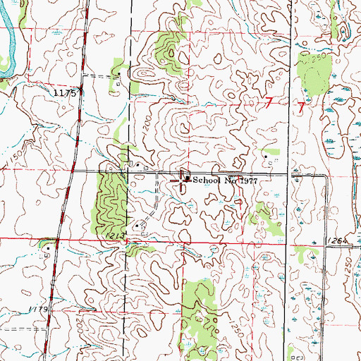 Topographic Map of School Number 1977, MN