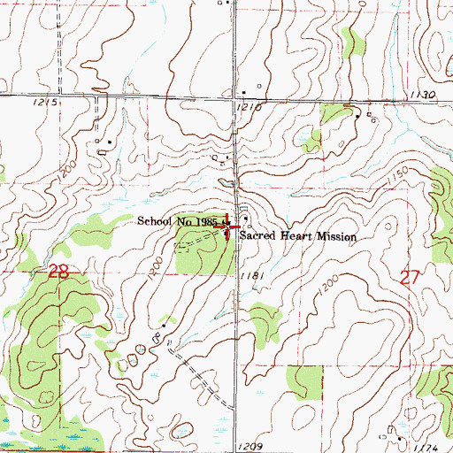 Topographic Map of School Number 1985, MN