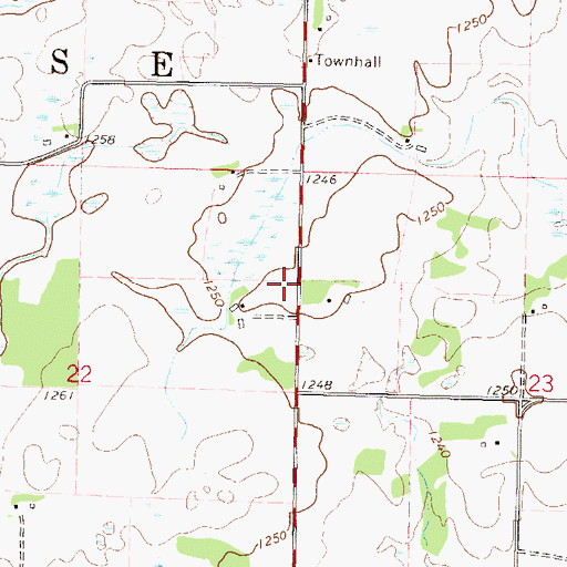 Topographic Map of School Number 2062, MN