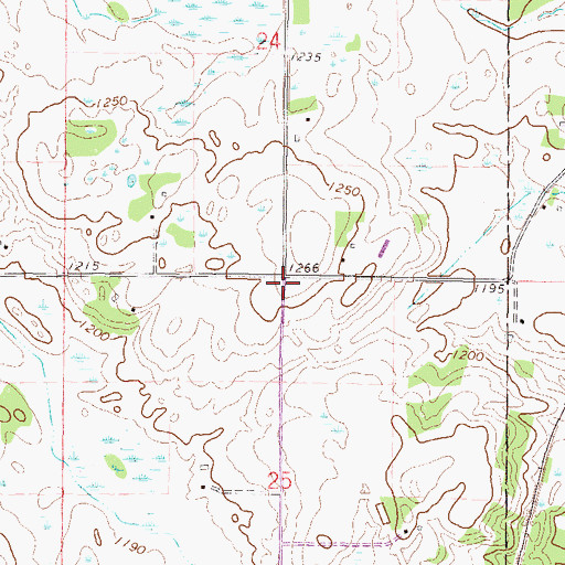 Topographic Map of School Number 2077, MN